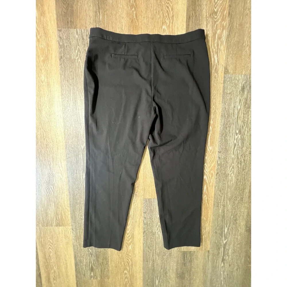 Alfani Dress Pants Womens 14S Black Straight Leg Stretch Comfort Career Trousers